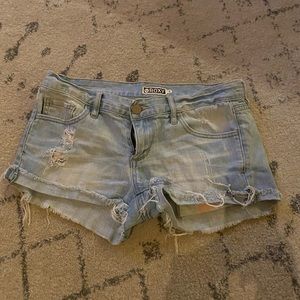 Distressed shorts